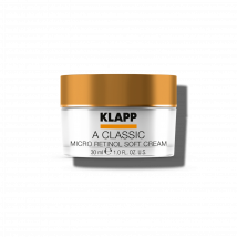 KLAPP Cosmetics - A CLASSIC KLAPP Cosmetics -  - Micro Retinol Soft Cream - mit einem Komplex aus Micro Retinol, Vitamin A und Vitamin E für eine intensive Feuchtigkeitsversorgung - für anspruchsvolle und reife Haut - 30 ml