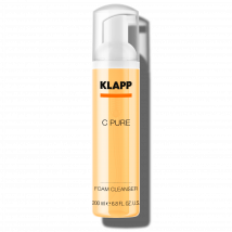KLAPP Cosmetics - C PURE KLAPP Cosmetics -  - Foam Cleanser - Reinigungsschaum mit belebender Wirkung - für eine gründliche ergiebige Reinigung - für jeden Hauttyp geeignet - 200 ml