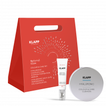 KLAPP Cosmetics -  Natural Glow Colour & Care Set Medium (Colour & Care Cushion Foundation Medium 15g + BALANCE Eye Contour Gel 15ml)