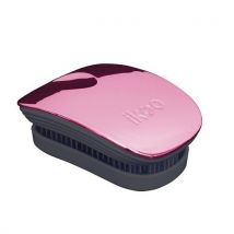 Ikoo Pocket Black Rose Metallic Hairbrush Black Rose