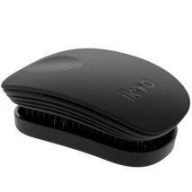 Ikoo Pocket Black Rose Metallic Hairbrush Black Classic