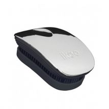 Ikoo Pocket Black Rose Metallic Hairbrush Black Oyster