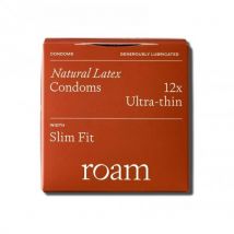 Roam Natural Latex Ultra-Thin Condoms Slim Fit 12 pcs.