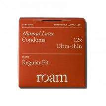 Roam Natural Latex Ultra-Thin Condoms Regular Fit 12 pcs.