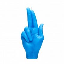 CandleHand Gun Fingers Candle Blue
