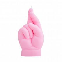 CandleHand Baby Crossed Fingers Candle Pastel Pink