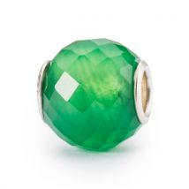 Trollbeads Round Green Onyx Facet Bead 1pcs
