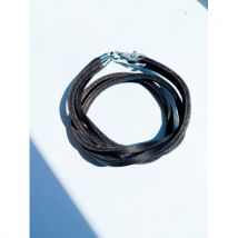 Trollbeads Leather Bracelet Brown with Sterling Silver Plain Lock 41 cm