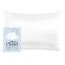 Silver Cloud Satin Pillowcase Infused with Silver Ions White