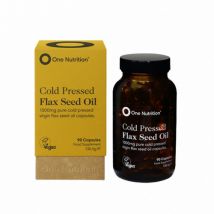 One Nutrition Cold Pressed Flax Seed Oil 90 capsules