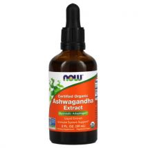 NOW Foods Certified Organic Ashwagandha Liquid Extract 59ml