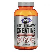 NOW Foods Kre-Alkalyn (R) Creatine 750mg 240 kapsulės