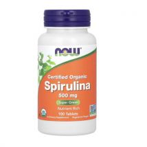 NOW Foods Organic Spirulina 500mg 100 tab.