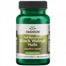 SWANSON Black Walnut Hulls Digestive Health 500mg 60 caps.