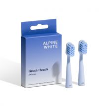 Alpine White Sonic Toothbrush Replacement Heads 2pcs