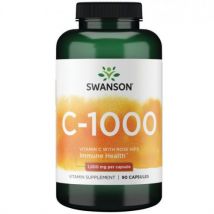 SWANSON Vitamin C with Rose Hips 1000 mg Food Supplement 90 capsules
