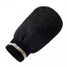 Hydrea London Exfoliating Spa Mitt - Medium/Hard Texture Black