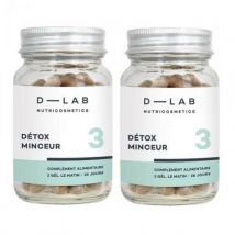 D-LAB Nutricosmetics Détox Minceur Food Supplemet For Slimming Detox 2 Months