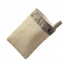 Hydrea London Sisal + Unbleached Linen SPA Mitt Natural