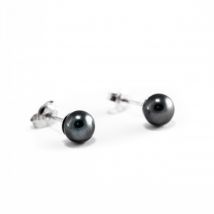 Nilly Silver Earrings With Pearls (Ag925) KS141605 7mm