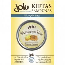 Jolu Citrina-apelsinas Kietas šampūnas normaliems plaukams 10g