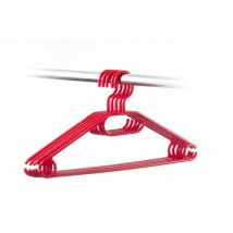 HomelyWorld WZ8 Plastic Hangers Red