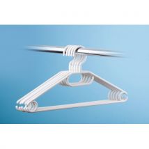 HomelyWorld WZ8 Plastic Hangers White