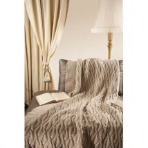 Nord Snow Honeycomb Style Merino Wool Blanket Parsnip