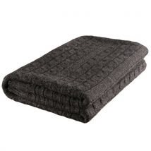 Nord Snow Triple Cable Merino Wool Blanket Black