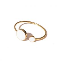 Savoni Boutique Eclipse White Promise Yellow Gold Fragrance Bracelet White