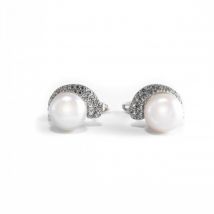 Nilly Silver Earrings With Pearls (Ag925) KS248185 White