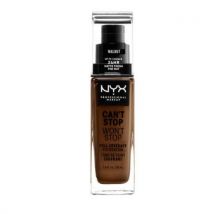 NYX Professional Makeup Can't Stop Won't Stop Full Coverage Foundation 22.3 Walnut