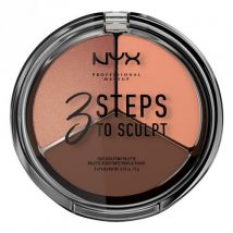 NYX Professional Makeup 3 Steps to Sculpt Face Sculpting Palette Deep