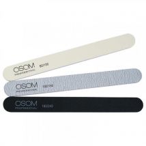 OSOM Professional Emery Staright Shape Nail Files Kit 3 pcs.