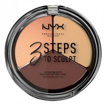 NYX Professional Makeup 3 Steps to Sculpt Face Sculpting Palette Medium