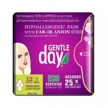 Gentle Day Organic TEENS Mini Light Flow Pads with FAR-IR ANION Strip 12pcs