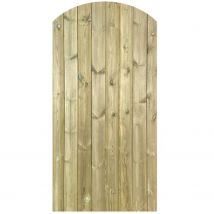 Instow Curved TGV Side Gate - Brown