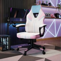 X Rocker Tempest Ergonomic PC Office Gaming Chair - Bubblegum
