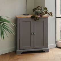 Florence Wooden Corner Sideboard - Dove Grey