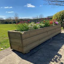 Deluxe Decking Planter - Brown