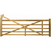 The Exbourne Curved Heel Planed Gate - Brown