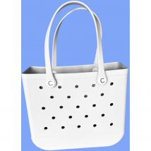 Medium CrocBagg Tote - Lily White