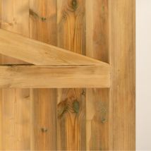 Highampton Mortise and Tenon TG Entrance Gate (Pair) - Brown