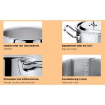 Kochtopf hoch CRISTAL 24 cm