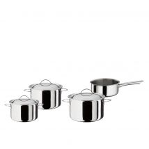 Topf-Set CRISTAL 4-teilig, mit Stielkasserolle