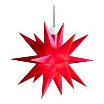 roter Mini LED-Stern Decotrend Sterntaler 12 cm Batterie für Innen