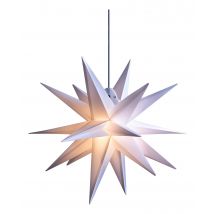 weißer Medium LED-Stern Decotrend Sterntaler 40 cm 18 Zacker - für innen und außen