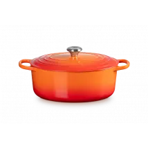 LE CREUSET Signature Bräter oval 40cm Ofenrot