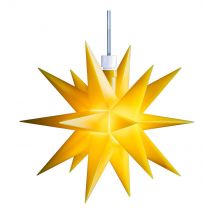 gelber Midi LED-Stern Decotrend Sterntaler 16 cm Batterie für Innen