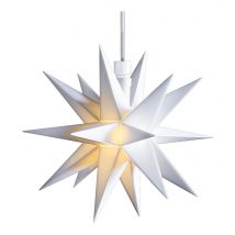 weißer Mini LED-Stern Decotrend Sterntaler 12 cm Batterie für Innen